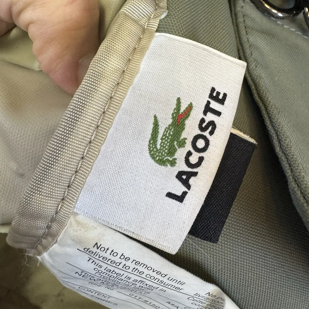Lacoste Backpack Bag Vintage M86 City Casual 10 Sage Green Unisex Campus Cool